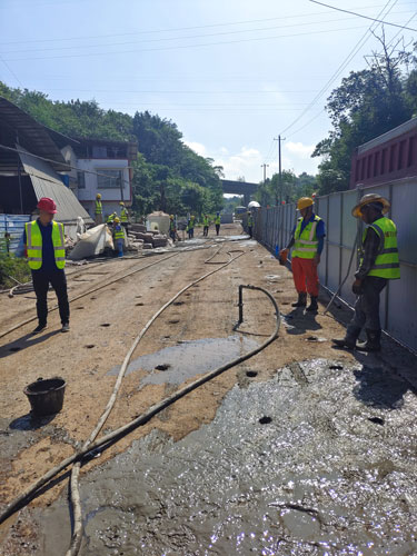 芷江道路下沉注浆加固